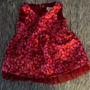 Cat & Jack Vibrant Red and Pink Baby Dress
